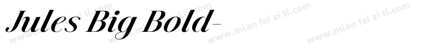 Jules Big Bold字体转换